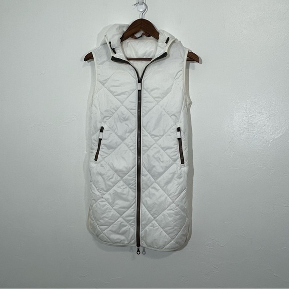 Frauenschuh Tracy Quilted Luxury Vest for Layering Size Small Off White Color - Picture 4 of 13